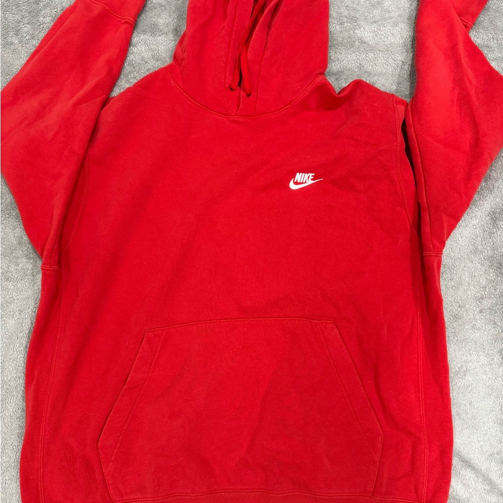 Nike Men's Bold Red Pullover Hoodie